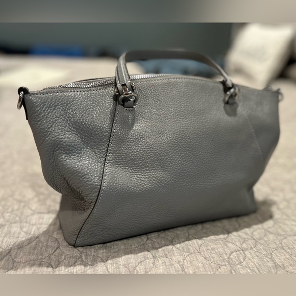 Coach Prairie Convertable Satchel Bag Purse Gray Pebbled Leather.  NWOT - Picture 8 of 9